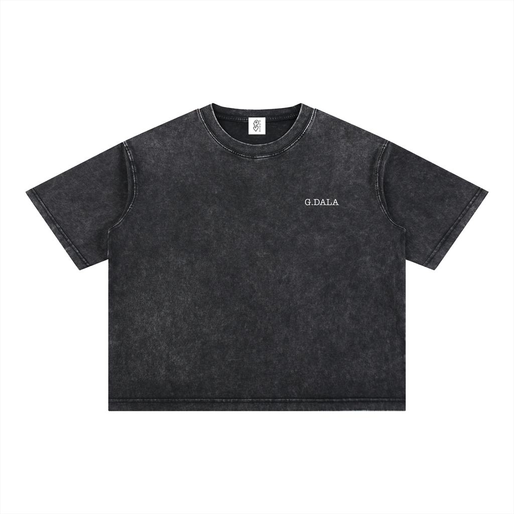 Mineral Wash Boxy Cotton T-Shirt