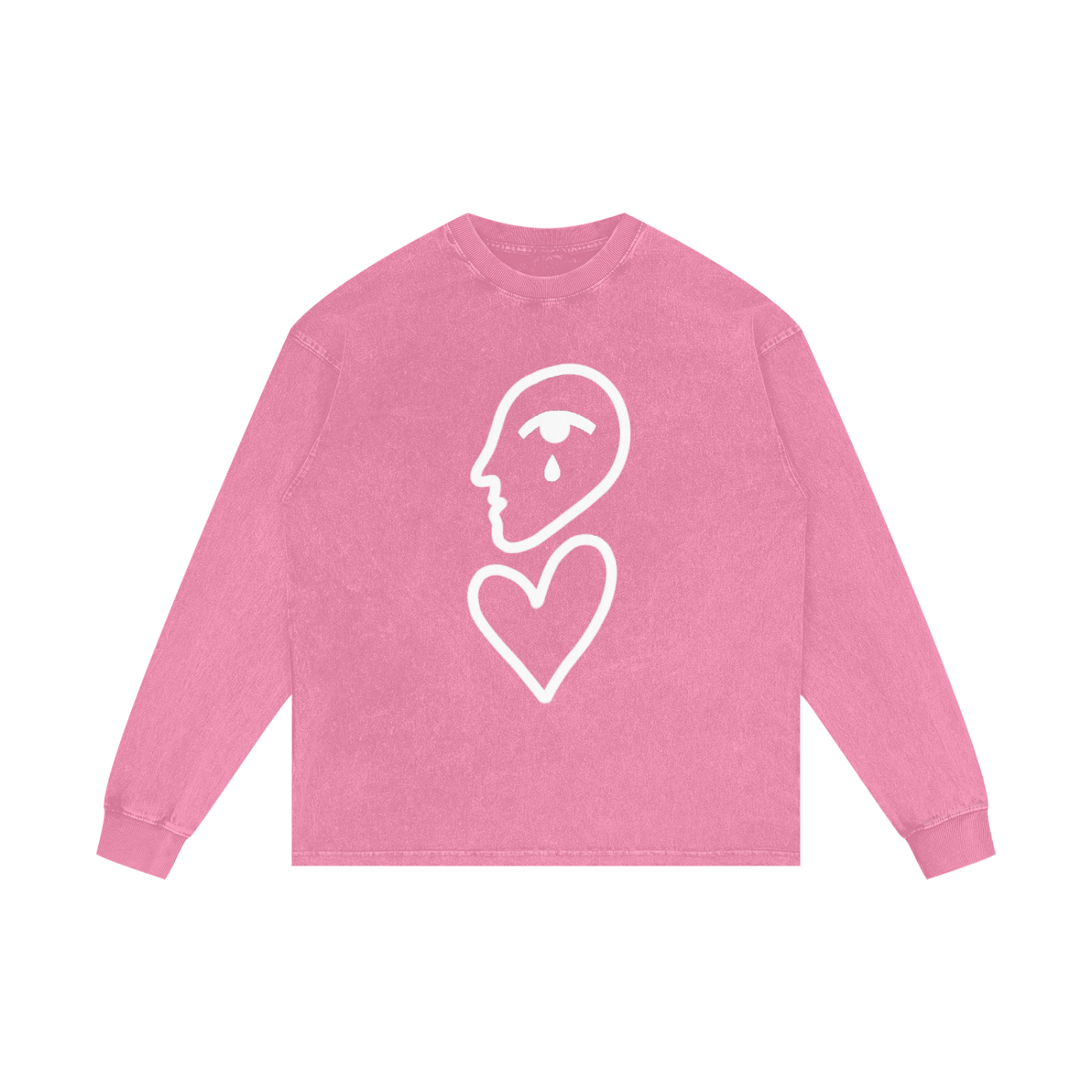 Acid Wash Oversize Long Sleeve T-Shirt