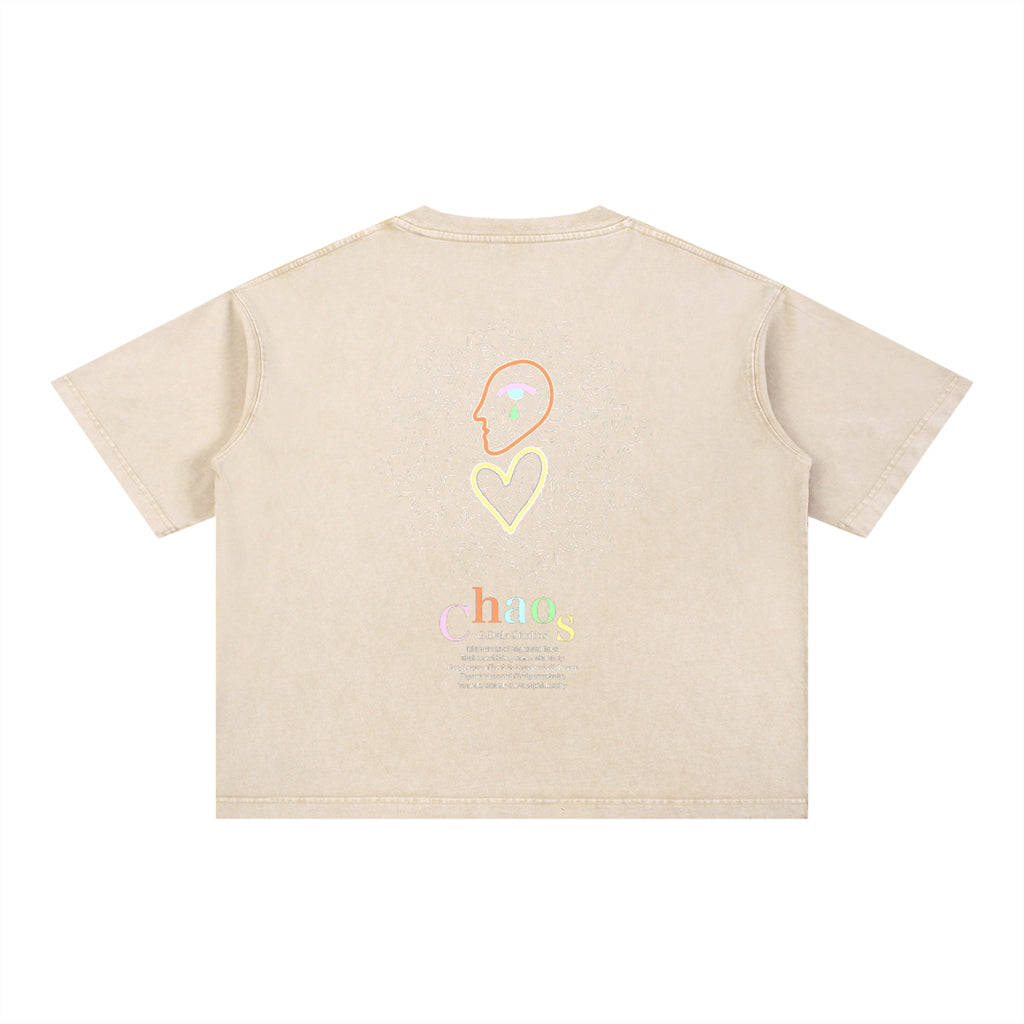 Mineral Wash Boxy Cotton T-Shirt