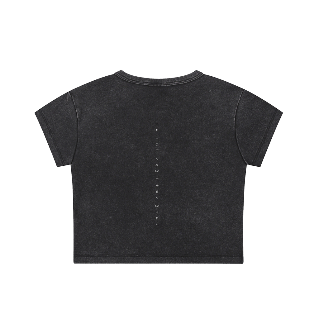 Snow Washed Crop Top