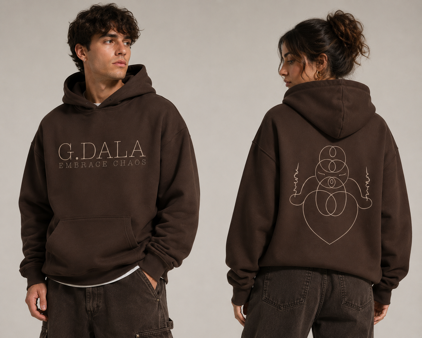Essential Oversized Boxy Fit Fleece Hoodie