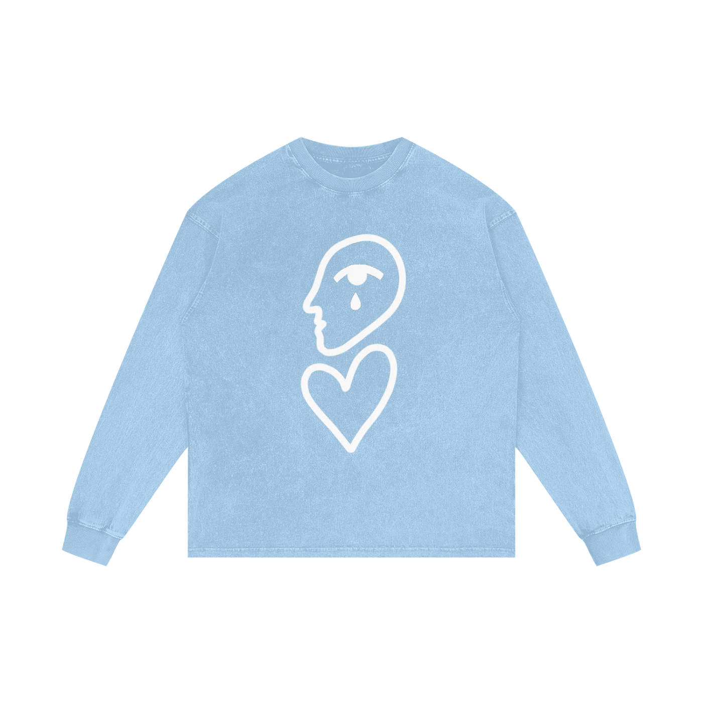 Acid Wash Oversize Long Sleeve T-Shirt