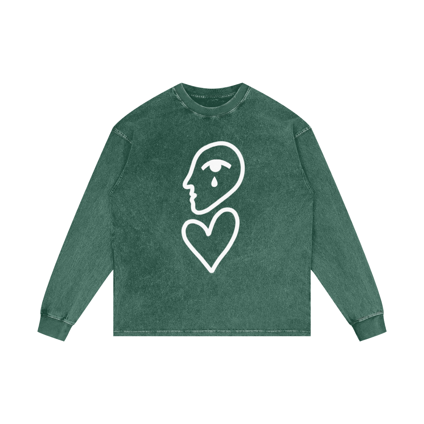 Acid Wash Oversize Long Sleeve T-Shirt