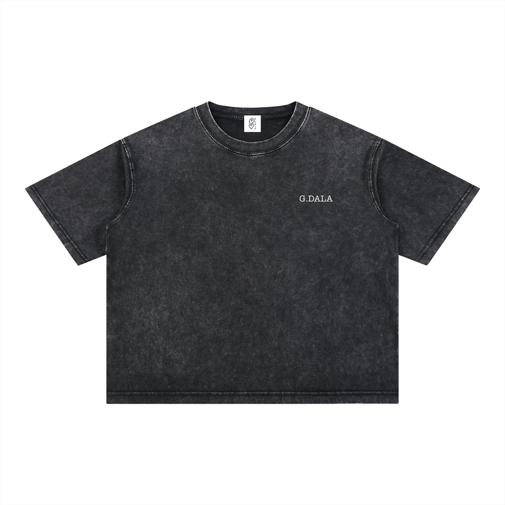 Mineral Wash Boxy Cotton T-Shirt